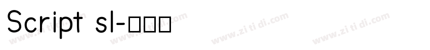 Script sl字体转换